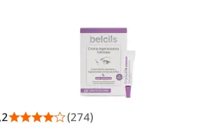 Crema regeneradora intensiva Belcils para pestañas. Opiniones positivas sobre su crecimiento y regeneración. Ideal para ojos sensibles.