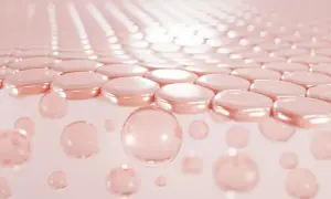 Capas de piel con gotas de colágeno hidrolizado para que sirve, promoviendo elasticidad y firmeza.