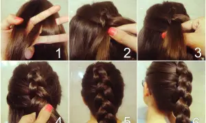 Pasos para hacer una trenza normal. Tutorial de peinado paso a paso.