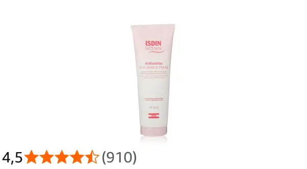 Crema ISDIN Woman Antiestrías, con 89% de ingredientes naturales. ¡Las opiniones de isdin antiestrias son muy positivas!