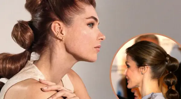 Coleta bubble con pelo corto, un estilo moderno y chic.