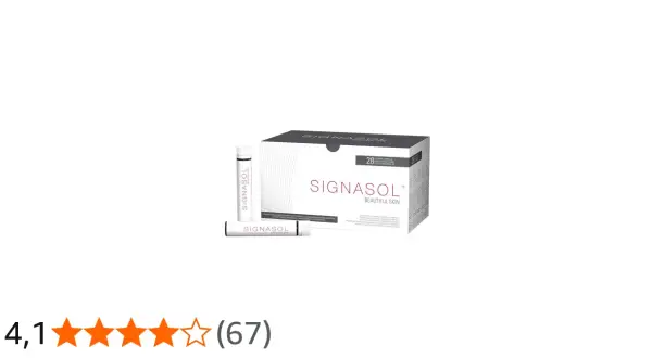 Caja de 28 ampollas de Signasol colágeno para una piel hermosa.