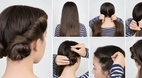 Tutorial de peinados cómodos: paso a paso para crear un recogido elegante y práctico.