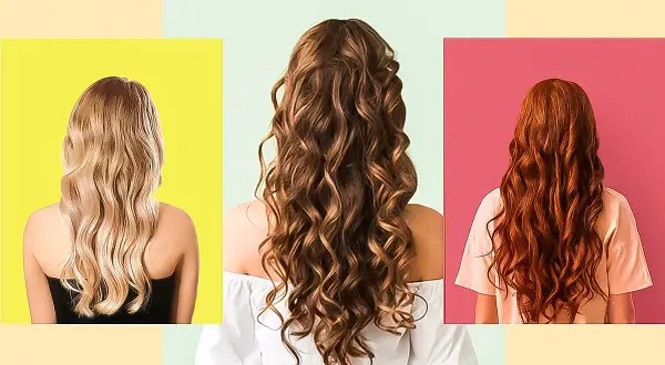Tres melenas: rubia ondulada, castaña rizada y pelirroja con ondas. Ideas para saber como rizar el pelo liso de forma natural.