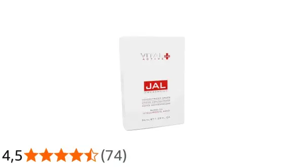 Caja de JAL Vital Plus, tratamiento concentrado con ácido hialurónico.