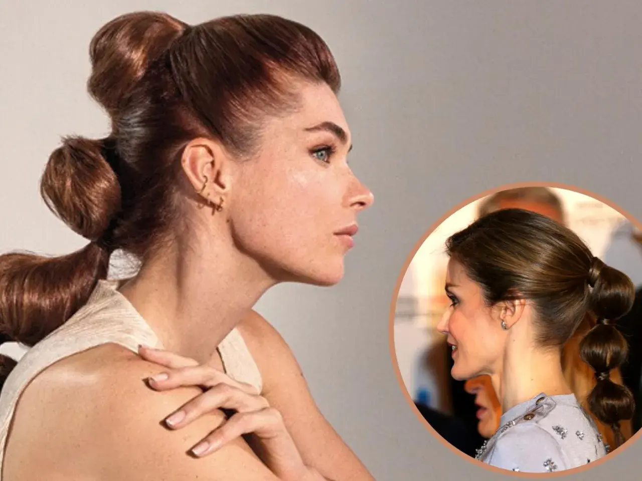 Coleta bubble con pelo corto, un estilo moderno y chic.