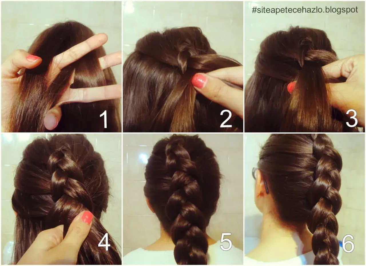 Pasos para hacer una trenza normal. Tutorial de peinado paso a paso.