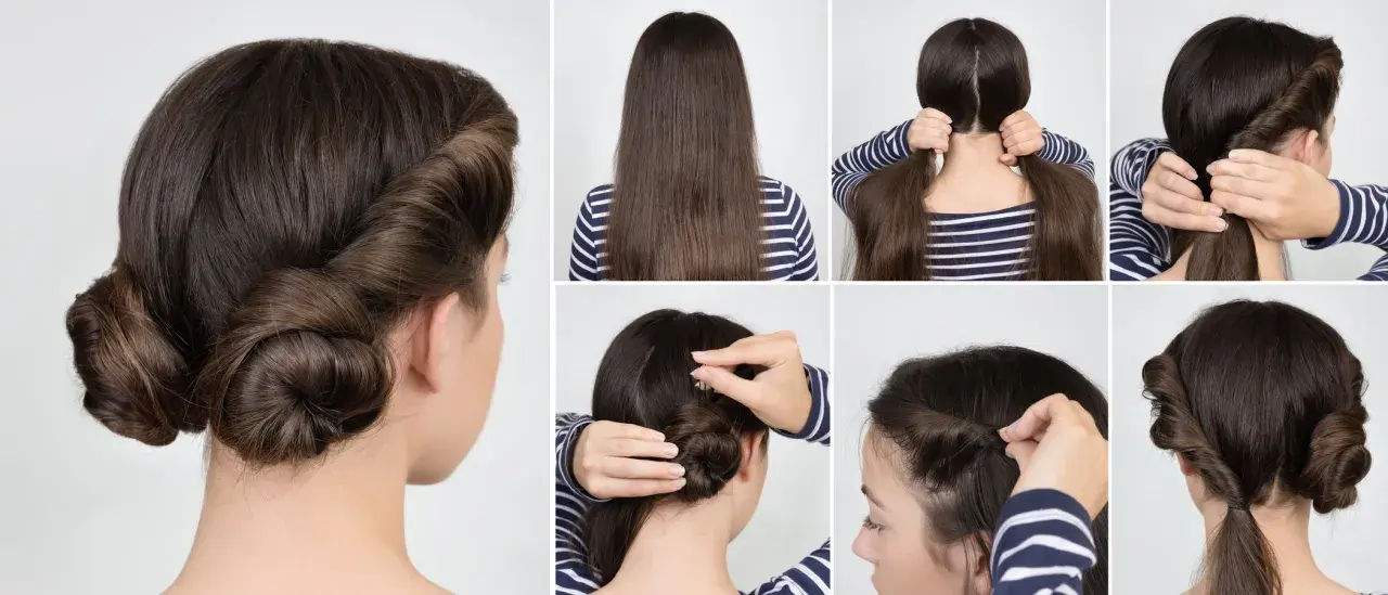 Tutorial de peinados cómodos: paso a paso para crear un recogido elegante y práctico.