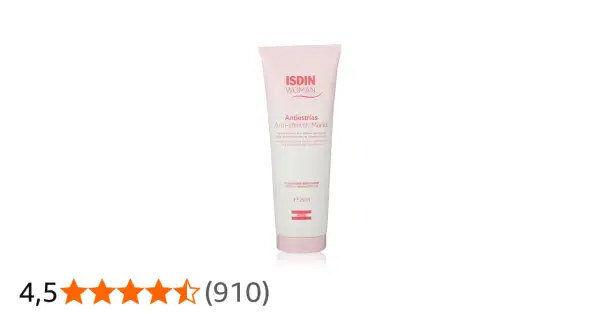Crema ISDIN Woman Antiestrías, con 89% de ingredientes naturales. ¡Las opiniones de isdin antiestrias son muy positivas!