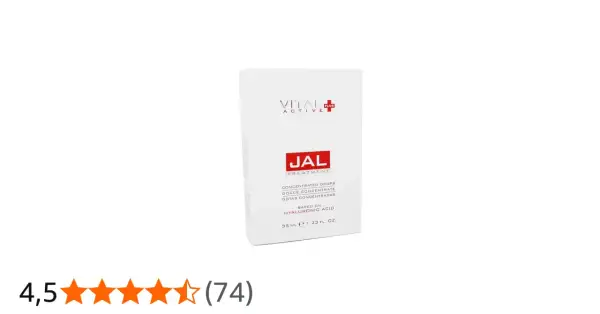 Caja de JAL Vital Plus, tratamiento concentrado con ácido hialurónico.